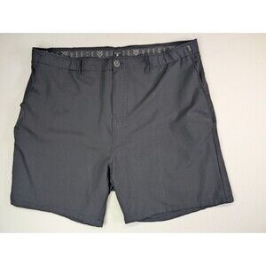 Veece Men's 42 Black Shorts Casual Summer Comfy Chino 7" Inseam